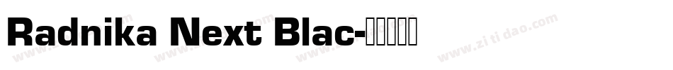 Radnika Next Blac字体转换